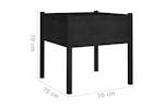 vidaXL 810818 Garden Planters 2 Pcs Black 70x70x70cm Solid Pinewood vidaXL 810818 Garden Planters 2 Pcs Black 70x70x70cm Solid Pinewood