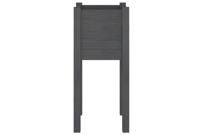 vidaXL 810784 Garden Planters 2 Pcs Grey 31x31x70cm Solid Pinewood vidaXL 810784 Garden Planters 2 Pcs Grey 31x31x70cm Solid Pinewood