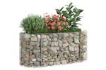 vidaXL 152024 Gabion Raised Bed Galvanised Iron 120x50x50cm vidaXL 152024 Gabion Raised Bed Galvanised Iron 120x50x50cm
