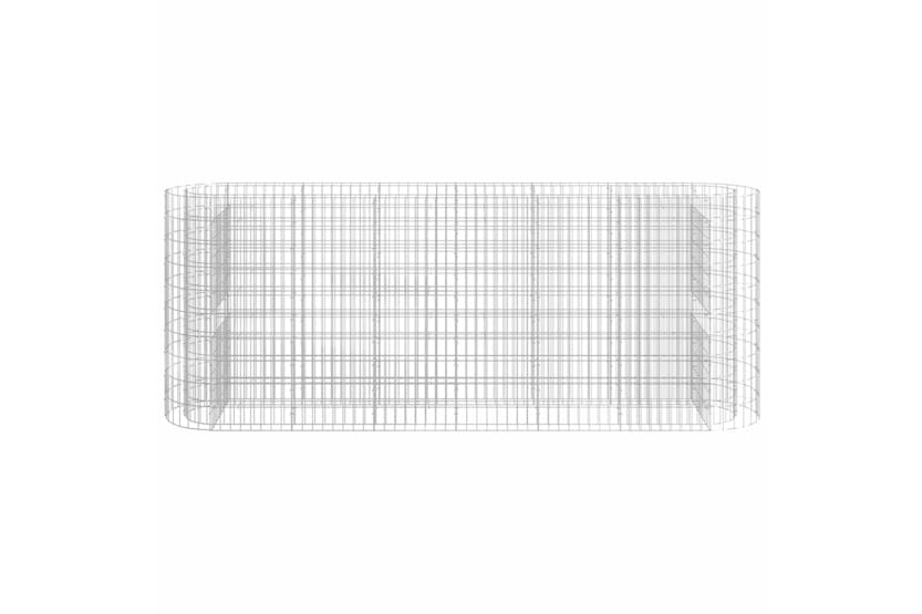 vidaXL 152034 Gabion Raised Bed Galvanised Iron 260x50x100cm vidaXL 152034 Gabion Raised Bed Galvanised Iron 260x50x100cm