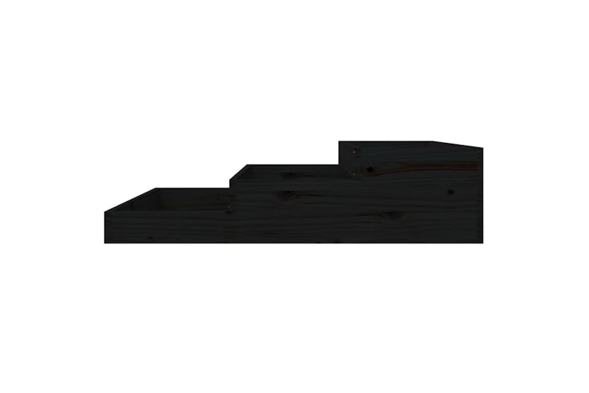 vidaXL 823917 Planter Black 107x107x27cm Solid Wood Pine vidaXL 823917 Planter Black 107x107x27cm Solid Wood Pine