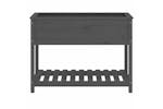 vidaXL 823789 Planter With Shelf Grey 111.5x54x81cm Solid Wood Pine vidaXL 823789 Planter With Shelf Grey 111.5x54x81cm Solid Wood Pine