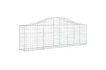 vidaXL 3145390 Arched Gabion Baskets 4 Pcs 200x30x60/80cm Galvanised Iron vidaXL 3145390 Arched Gabion Baskets 4 Pcs 200x30x60/80cm Galvanised Iron