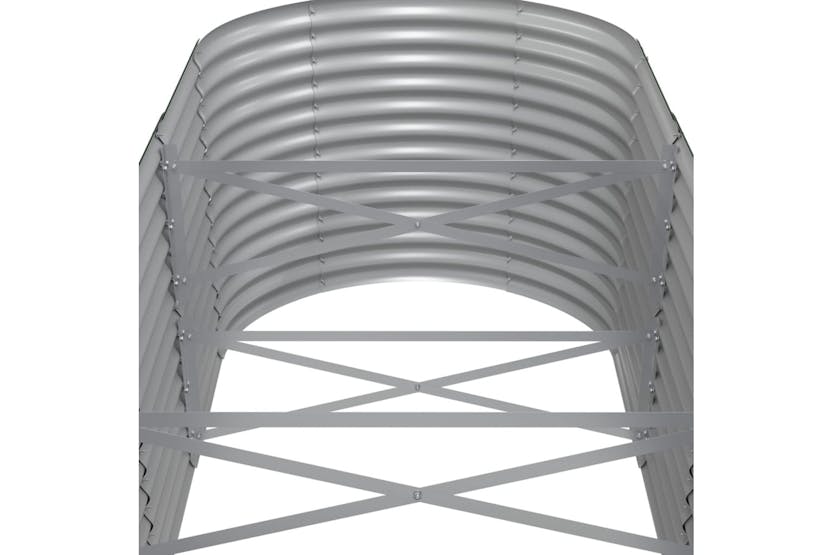 vidaXL 318974 Garden Raised Bed Powder-coated Steel 512x80x68cm Grey vidaXL 318974 Garden Raised Bed Powder-coated Steel 512x80x68cm Grey