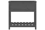 vidaXL 823761 Planter With Shelf Grey 82.5x34.5x81cm Solid Wood Pine vidaXL 823761 Planter With Shelf Grey 82.5x34.5x81cm Solid Wood Pine