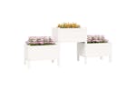 vidaXL 822248 Planter White 178.5x44x75cm Solid Wood Pine vidaXL 822248 Planter White 178.5x44x75cm Solid Wood Pine