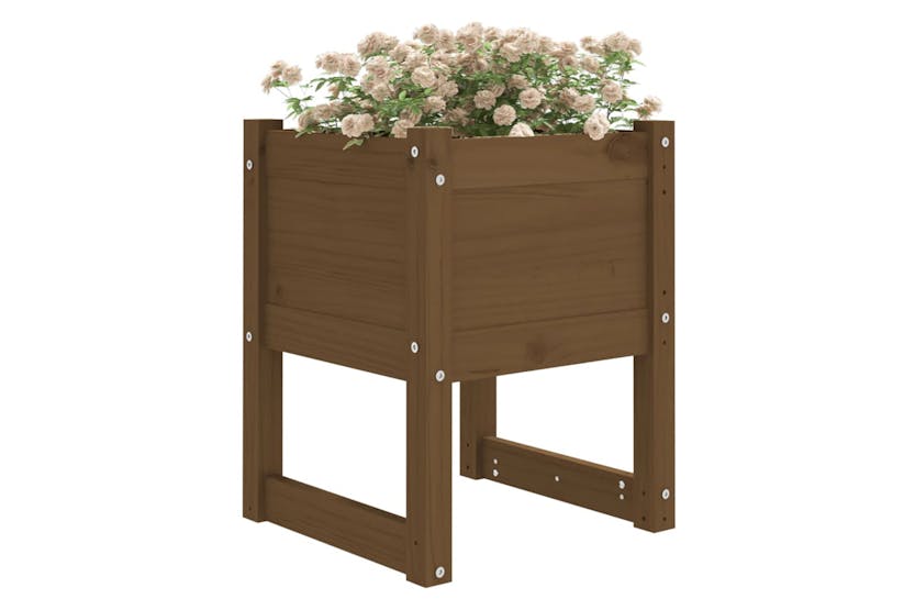 vidaXL 822113 Planter Honey Brown 40x40x52.5cm Solid Wood Pine vidaXL 822113 Planter Honey Brown 40x40x52.5cm Solid Wood Pine
