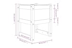 vidaXL 822113 Planter Honey Brown 40x40x52.5cm Solid Wood Pine vidaXL 822113 Planter Honey Brown 40x40x52.5cm Solid Wood Pine