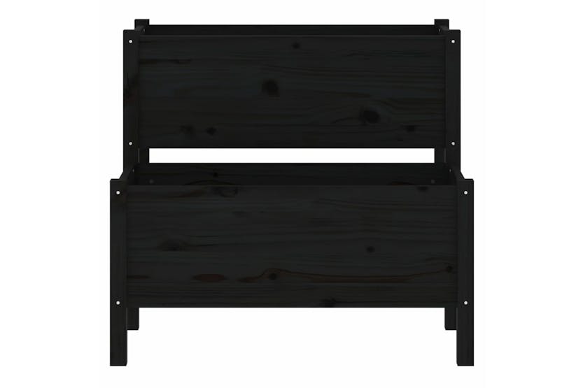 vidaXL 822261 Planter Black 84.5x84x75cm Solid Wood Pine vidaXL 822261 Planter Black 84.5x84x75cm Solid Wood Pine