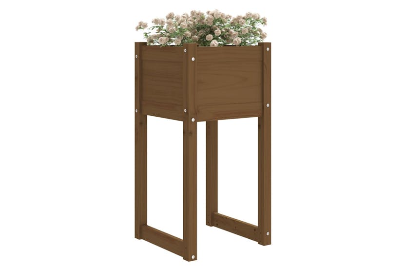 vidaXL 822129 Planters 2 Pcs Honey Brown 40x40x81cm Solid Wood Pine vidaXL 822129 Planters 2 Pcs Honey Brown 40x40x81cm Solid Wood Pine