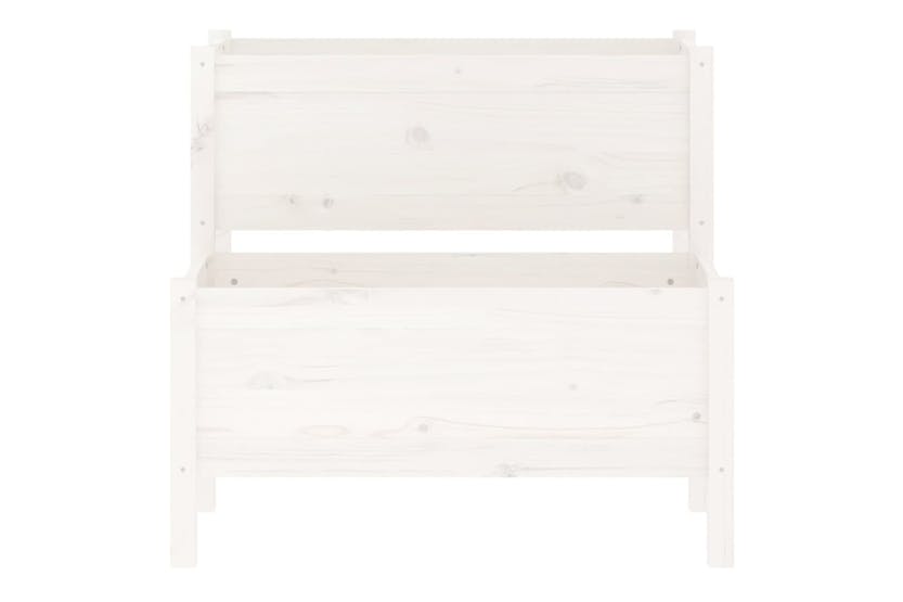 vidaXL 822258 Planter White 84.5x84x75cm Solid Wood Pine vidaXL 822258 Planter White 84.5x84x75cm Solid Wood Pine