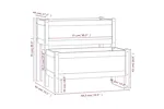 vidaXL 822257 Planter 84.5x84x75cm Solid Wood Pine vidaXL 822257 Planter 84.5x84x75cm Solid Wood Pine