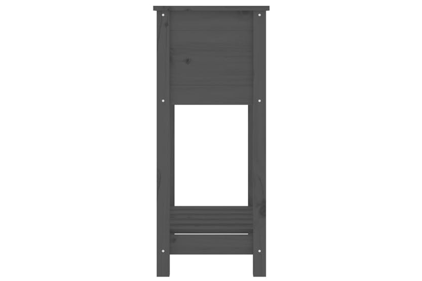vidaXL 823754 Planter With Shelf Grey 54x34.5x81cm Solid Wood Pine vidaXL 823754 Planter With Shelf Grey 54x34.5x81cm Solid Wood Pine