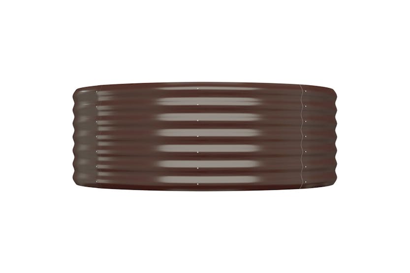 vidaXL 319010 Garden Raised Bed Powder-coated Steel 507x100x36cm Brown vidaXL 319010 Garden Raised Bed Powder-coated Steel 507x100x36cm Brown