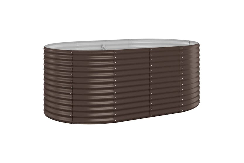 vidaXL 319060 Garden Raised Bed Powder-coated Steel 175x100x68cm Brown vidaXL 319060 Garden Raised Bed Powder-coated Steel 175x100x68cm Brown