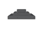 vidaXL 823866 Planter Grey 80x80x27cm Solid Wood Pine vidaXL 823866 Planter Grey 80x80x27cm Solid Wood Pine