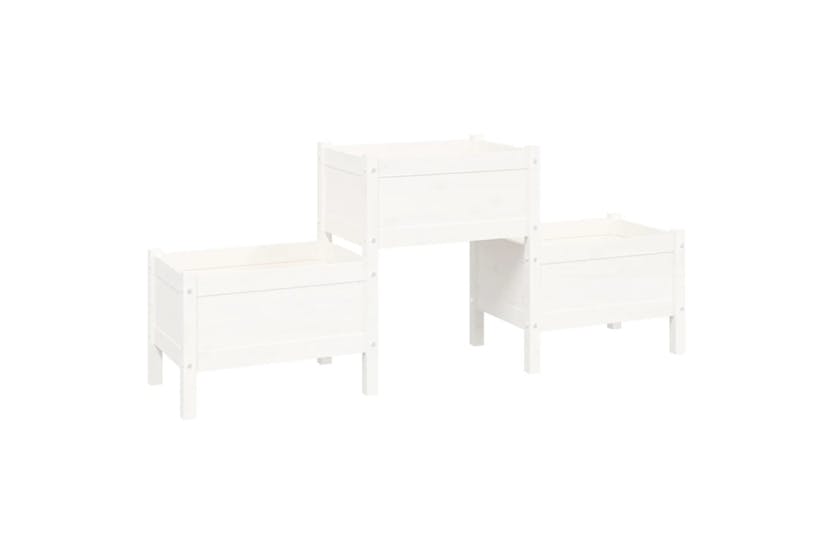 vidaXL 822248 Planter White 178.5x44x75cm Solid Wood Pine vidaXL 822248 Planter White 178.5x44x75cm Solid Wood Pine