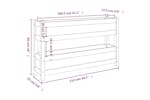 vidaXL 823929 Planter Grey 112x25x66cm Solid Wood Pine vidaXL 823929 Planter Grey 112x25x66cm Solid Wood Pine