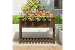 vidaXL 823790 Planter With Shelf Honey Brown 111.5x54x81cm Solid Wood Pine vidaXL 823790 Planter With Shelf Honey Brown 111.5x54x81cm Solid Wood Pine