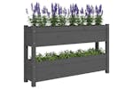vidaXL 823929 Planter Grey 112x25x66cm Solid Wood Pine vidaXL 823929 Planter Grey 112x25x66cm Solid Wood Pine