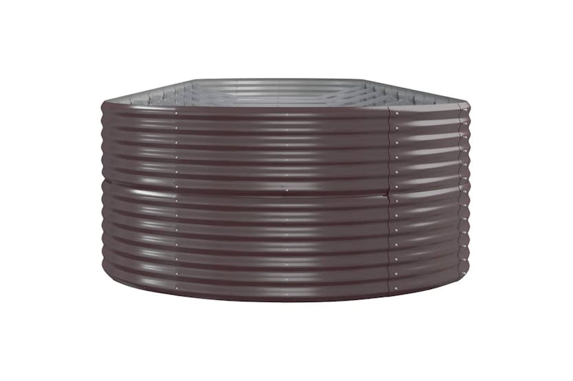 vidaXL 319120 Garden Raised Bed Powder-coated Steel 584x140x68cm Brown vidaXL 319120 Garden Raised Bed Powder-coated Steel 584x140x68cm Brown