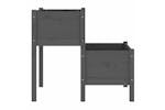 vidaXL 822259 Planter Grey 84.5x84x75cm Solid Wood Pine vidaXL 822259 Planter Grey 84.5x84x75cm Solid Wood Pine