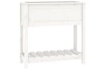 vidaXL 823760 Planter With Shelf White 82.5x34.5x81cm Solid Wood Pine vidaXL 823760 Planter With Shelf White 82.5x34.5x81cm Solid Wood Pine