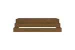 vidaXL 823902 Planter Honey Brown 110x110x27cm Solid Wood Pine vidaXL 823902 Planter Honey Brown 110x110x27cm Solid Wood Pine