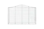 vidaXL 3145667 Arched Gabion Baskets 8 Pcs 200x50x120/140cm Galvanised Iron vidaXL 3145667 Arched Gabion Baskets 8 Pcs 200x50x120/140cm Galvanised Iron
