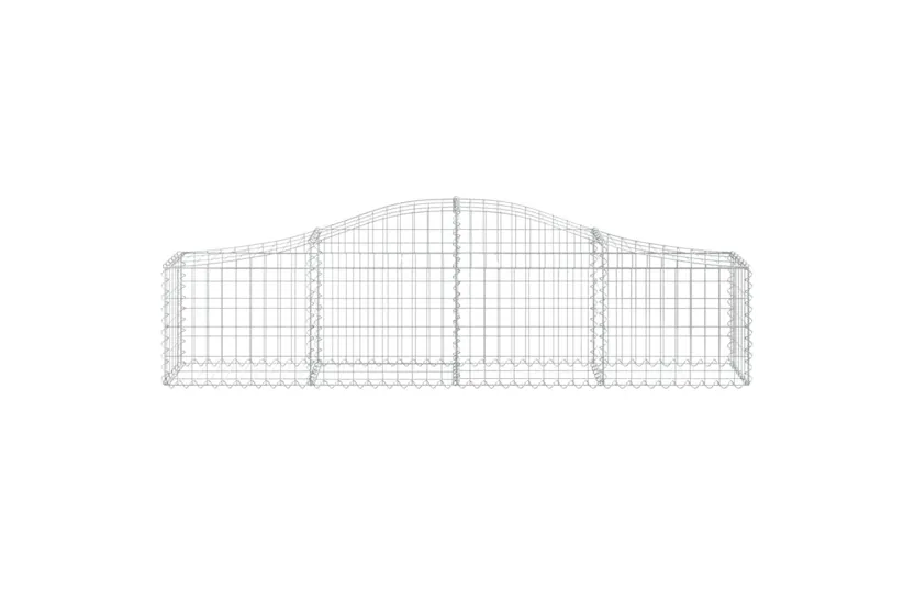 vidaXL 3145369 Arched Gabion Baskets 4 Pcs 200x30x40/60cm Galvanised Iron vidaXL 3145369 Arched Gabion Baskets 4 Pcs 200x30x40/60cm Galvanised Iron