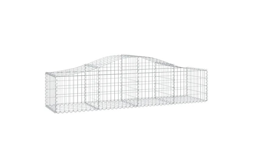 vidaXL 3145578 Arched Gabion Baskets 3 Pcs 200x50x40/60cm Galvanised Iron vidaXL 3145578 Arched Gabion Baskets 3 Pcs 200x50x40/60cm Galvanised Iron