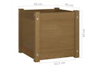 vidaXL 810540 Garden Planter Honey Brown 40x40x40cm Solid Pinewood vidaXL 810540 Garden Planter Honey Brown 40x40x40cm Solid Pinewood