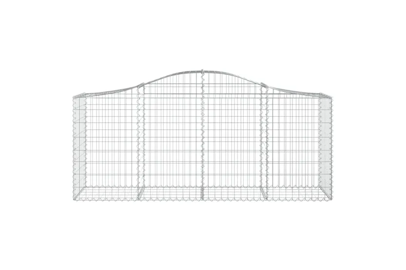 vidaXL 3145629 Arched Gabion Baskets 12 Pcs 200x50x80/100cm Galvanised Iron vidaXL 3145629 Arched Gabion Baskets 12 Pcs 200x50x80/100cm Galvanised Iron