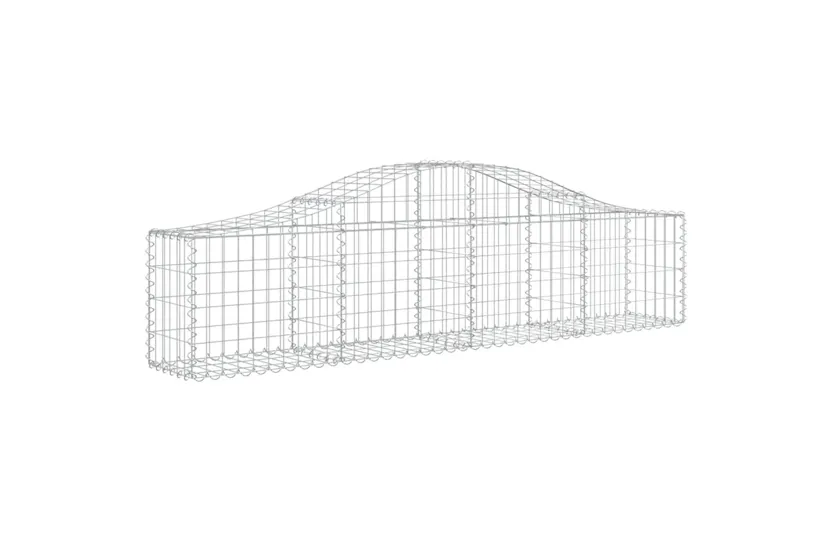 vidaXL 3145367 Arched Gabion Baskets 2 Pcs 200x30x40/60cm Galvanised Iron vidaXL 3145367 Arched Gabion Baskets 2 Pcs 200x30x40/60cm Galvanised Iron