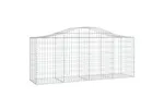 vidaXL 3145626 Arched Gabion Baskets 9 Pcs 200x50x80/100cm Galvanised Iron vidaXL 3145626 Arched Gabion Baskets 9 Pcs 200x50x80/100cm Galvanised Iron
