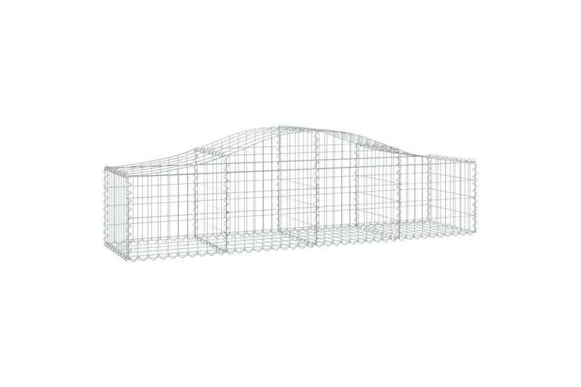 vidaXL 3145582 Arched Gabion Baskets 7 Pcs 200x50x40/60cm Galvanised Iron vidaXL 3145582 Arched Gabion Baskets 7 Pcs 200x50x40/60cm Galvanised Iron
