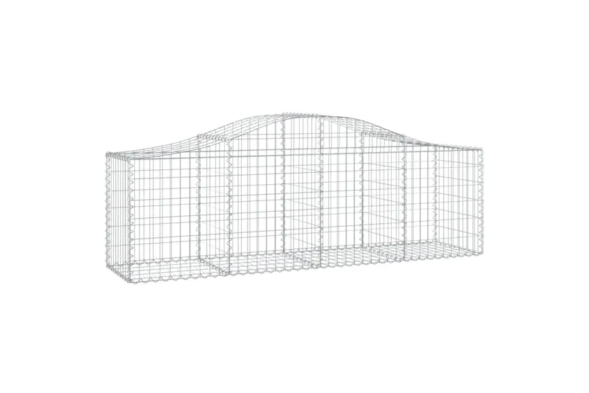 vidaXL 3145608 Arched Gabion Baskets 12 Pcs 200x50x60/80cm Galvanised Iron vidaXL 3145608 Arched Gabion Baskets 12 Pcs 200x50x60/80cm Galvanised Iron
