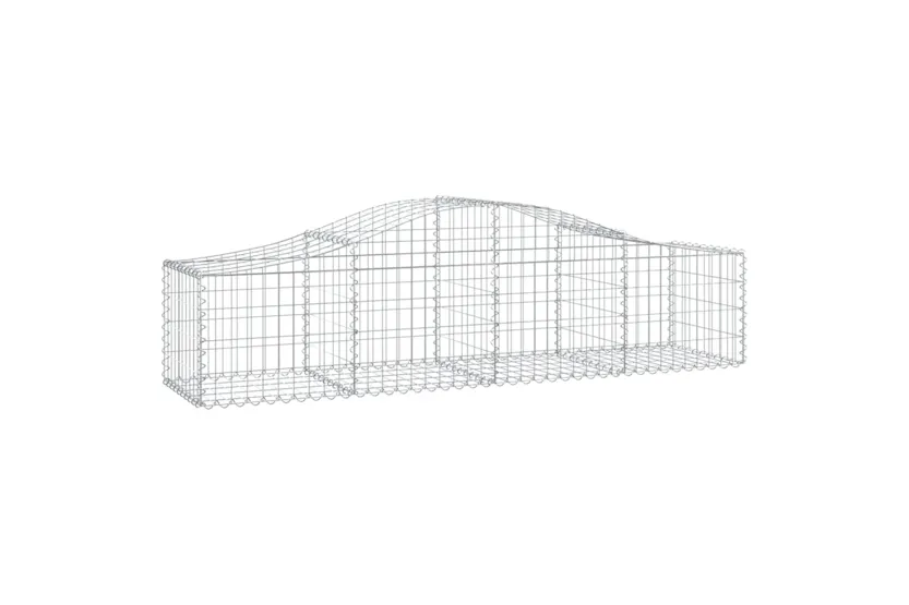 vidaXL 3145584 Arched Gabion Baskets 9 Pcs 200x50x40/60cm Galvanised Iron vidaXL 3145584 Arched Gabion Baskets 9 Pcs 200x50x40/60cm Galvanised Iron
