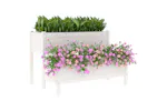 vidaXL 822263 Planter White 110x84x75cm Solid Wood Pine vidaXL 822263 Planter White 110x84x75cm Solid Wood Pine
