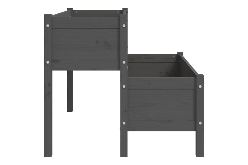 vidaXL 822264 Planter Grey 110x84x75cm Solid Wood Pine vidaXL 822264 Planter Grey 110x84x75cm Solid Wood Pine