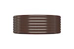 vidaXL 319015 Garden Raised Bed Powder-coated Steel 544x100x36cm Brown vidaXL 319015 Garden Raised Bed Powder-coated Steel 544x100x36cm Brown