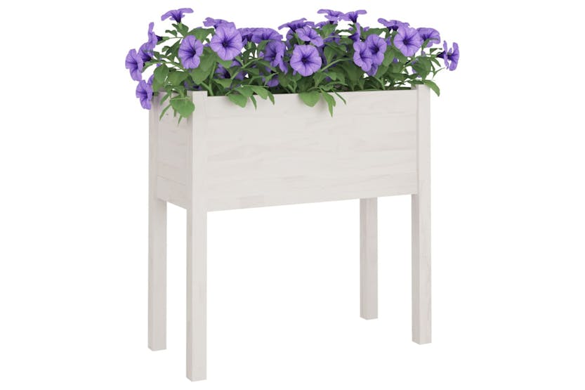 vidaXL 810821 Garden Planter White 70x31x70cm Solid Pinewood vidaXL 810821 Garden Planter White 70x31x70cm Solid Pinewood