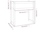 vidaXL 822132 Planter 78x40x81cm Solid Wood Pine vidaXL 822132 Planter 78x40x81cm Solid Wood Pine