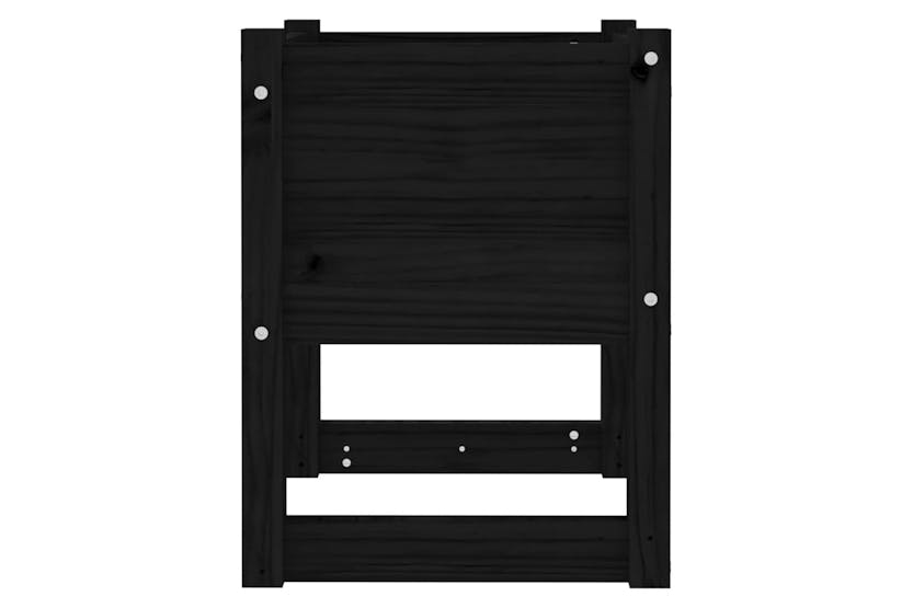 vidaXL 822116 Planters 2 Pcs Black 40x40x52.5cm Solid Wood Pine vidaXL 822116 Planters 2 Pcs Black 40x40x52.5cm Solid Wood Pine