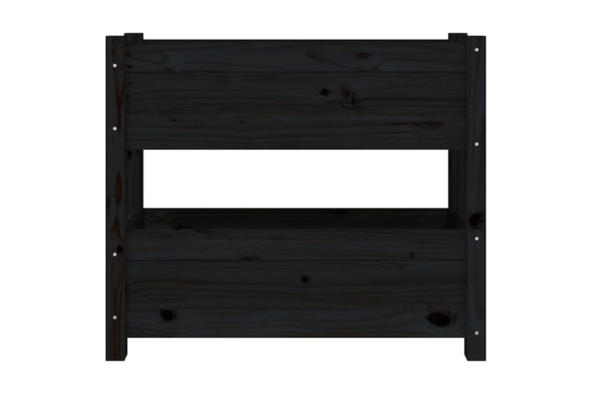 vidaXL 823945 Planter Black 77x25x66cm Solid Wood Pine vidaXL 823945 Planter Black 77x25x66cm Solid Wood Pine