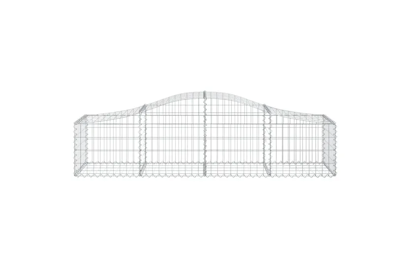 vidaXL 3145579 Arched Gabion Baskets 4 Pcs 200x50x40/60cm Galvanised Iron vidaXL 3145579 Arched Gabion Baskets 4 Pcs 200x50x40/60cm Galvanised Iron
