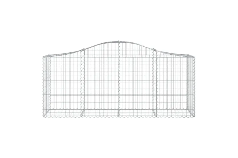 vidaXL 3145625 Arched Gabion Baskets 8 Pcs 200x50x80/100cm Galvanised Iron vidaXL 3145625 Arched Gabion Baskets 8 Pcs 200x50x80/100cm Galvanised Iron