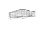 vidaXL 3145584 Arched Gabion Baskets 9 Pcs 200x50x40/60cm Galvanised Iron vidaXL 3145584 Arched Gabion Baskets 9 Pcs 200x50x40/60cm Galvanised Iron