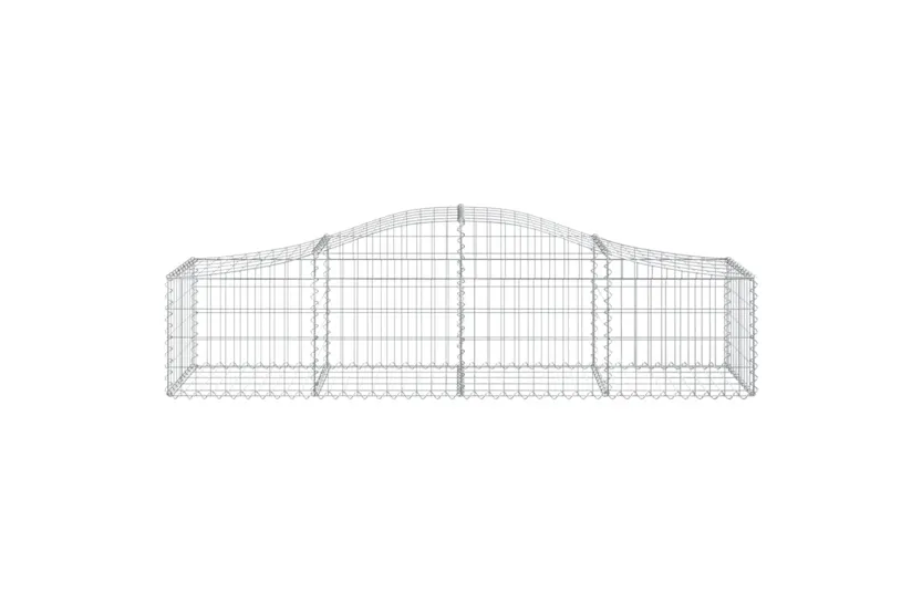 vidaXL 3145584 Arched Gabion Baskets 9 Pcs 200x50x40/60cm Galvanised Iron vidaXL 3145584 Arched Gabion Baskets 9 Pcs 200x50x40/60cm Galvanised Iron