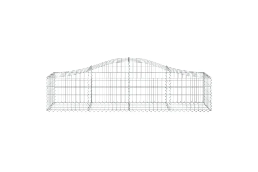vidaXL 3145582 Arched Gabion Baskets 7 Pcs 200x50x40/60cm Galvanised Iron vidaXL 3145582 Arched Gabion Baskets 7 Pcs 200x50x40/60cm Galvanised Iron